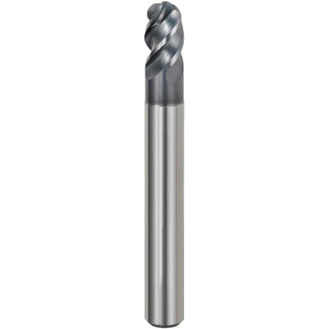 Mitsubishi 649416 Ball End Mills; Mill Diameter (Decimal Inch): 0.0787 ; Mill Diameter (mm): 2.00 ; Number Of Flutes: 4 ; End Mill Material: Carbide ; Length of Cut (mm): 3.0000 ; Coating/Finish: AlCrN