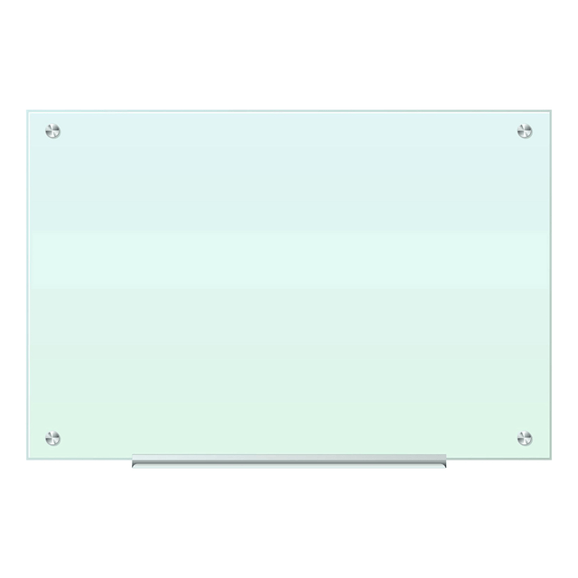 UBRANDS, LLC 2298U00-01 U Brands Frameless Magnetic Glass Dry-Erase Board, 36in x 24in, Frosted White (Actual Size 35in x 23in)