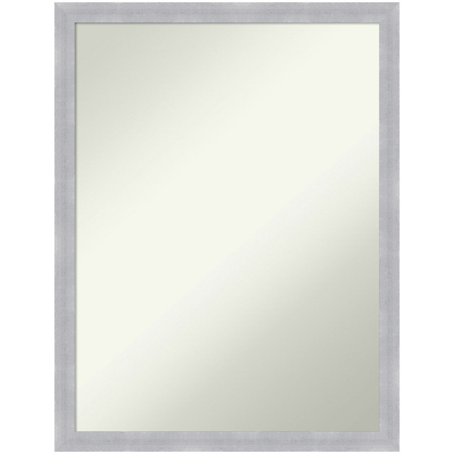 UNIEK INC. A42705545788 Amanti Art Narrow Non-Beveled Rectangle Framed Bathroom Wall Mirror, 26in x 20in, Grace Brushed Nickel UNIEK INC. A42705545788 Amanti Art Narrow Non-Beveled Rectangle Framed Bathroom Wall Mirror, 26in x 20in, Grace Brushed Nickel