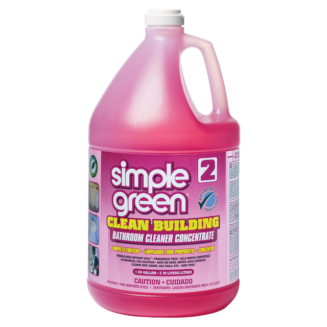 SIMPLE GREEN 11101  Clean Building Bathroom Cleaner Concentrate, 128 Oz Bottle