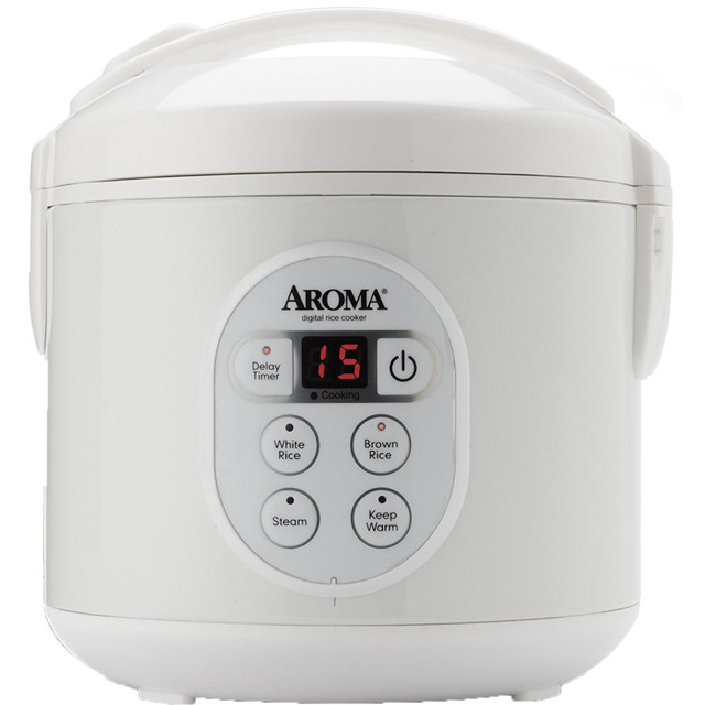 MIRAMA ENTERPRISES, INC. Aroma ARC-914D  ARC-914D 4-Cup Cool-Touch Rice Cooker, Silver