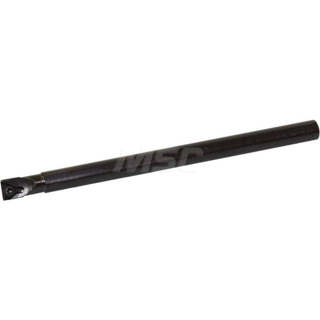 Kyocera THC89309 Indexable Boring Bar: S04HSTUBR12, 0.312" Min Bore Dia, Right Hand Cut, 1/4" Shank Dia, 3 ° Lead Angle, Steel