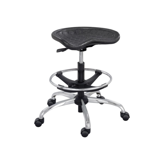 SAFCO PRODUCTS CO 6660BL Safco SitStar Stool, Black/Chrome SAFCO PRODUCTS CO 6660BL Safco SitStar Stool, Black/Chrome
