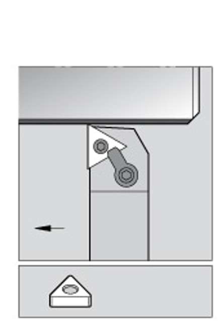 Kennametal 1096211 LH MTGN -5° Negative Rake Indexable Turning Toolholder
