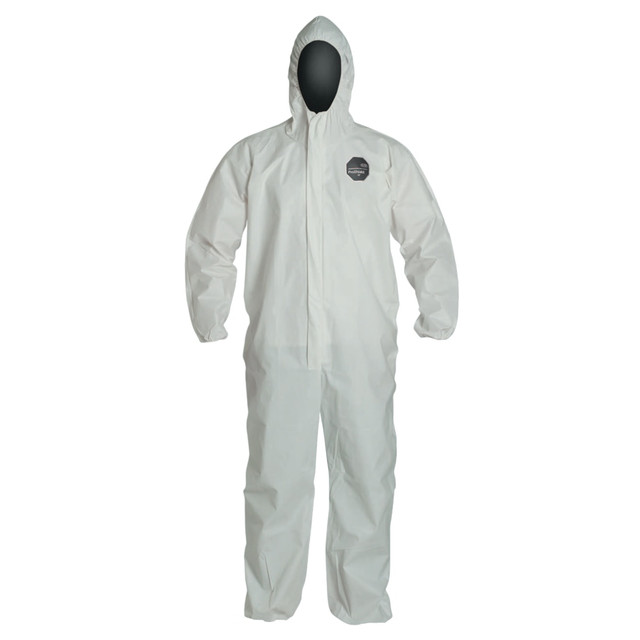 DUPONT PROTECTION TECHNOLOGIES NG127SWH3X0025NP DuPont ProShield NexGen Coveralls With Attached Hood, 3XL, White, Pack Of 25