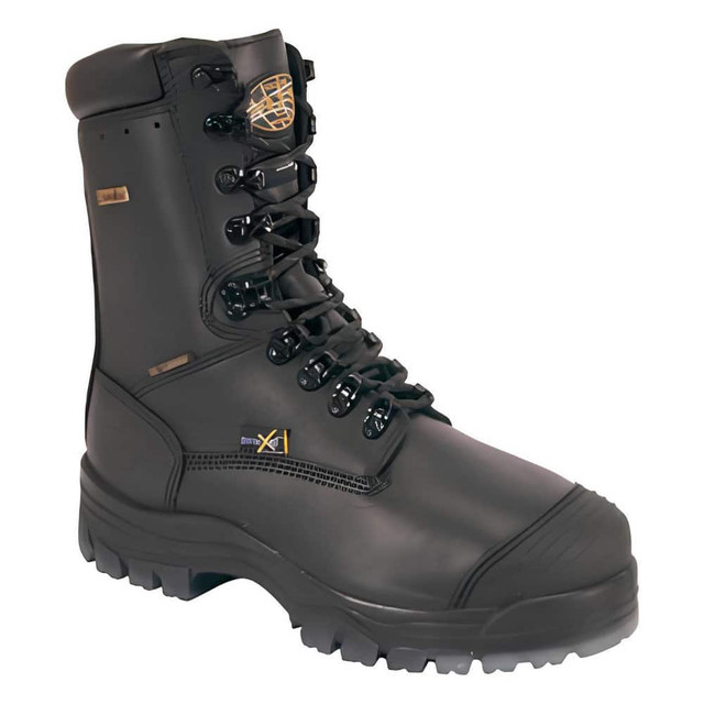 OLIVER 45680C-BLK-070 Work Boot: Size 7, 14" High, Leather, Composite Toe