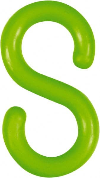 AccuformNMC Pedestrian Barrier S-Hook: Plastic, Green, Use with Plastic Chain PSH2G