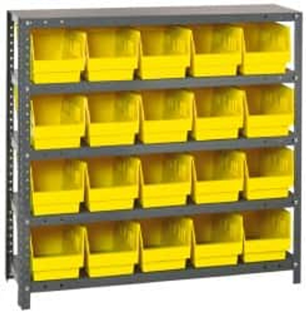 Quantum Storage 1239-202YL 20 Bin Store-More Shelf Bin System