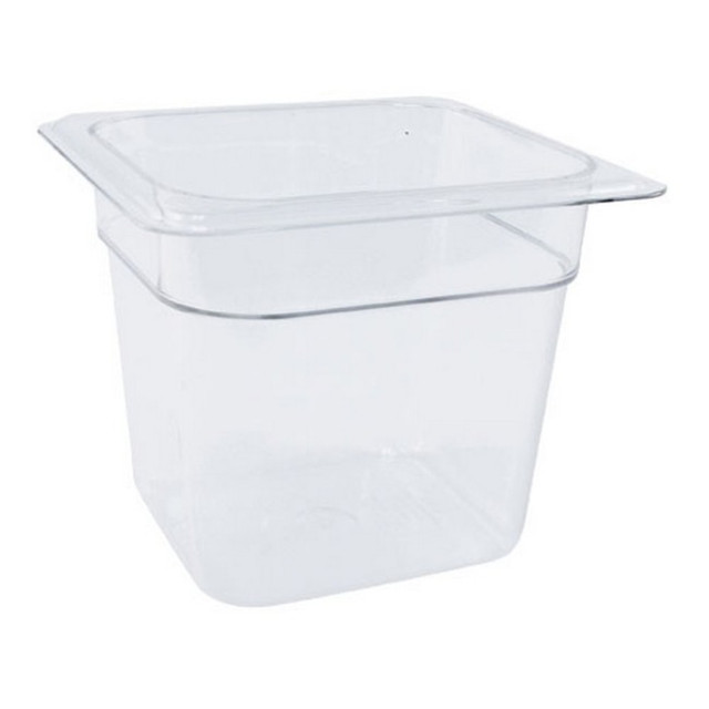 CAMBRO MFG. CO. 66CW135 Cambro 1/6 Size Camwear Food Pan 6in x 7in x 7in, Clear