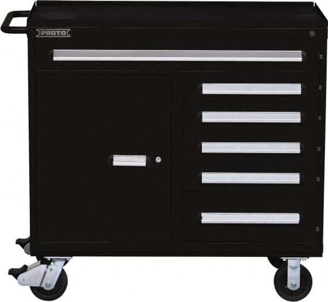 Proto J564542-6BK-1S Steel Tool Roller Cabinet: 6 Drawers
