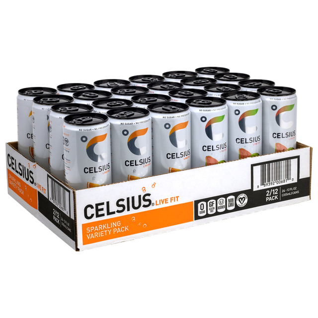 CELSIUS, INC. Celsius 889392006810  Essential Energy, 12 Oz, Pack Of 24 Cans