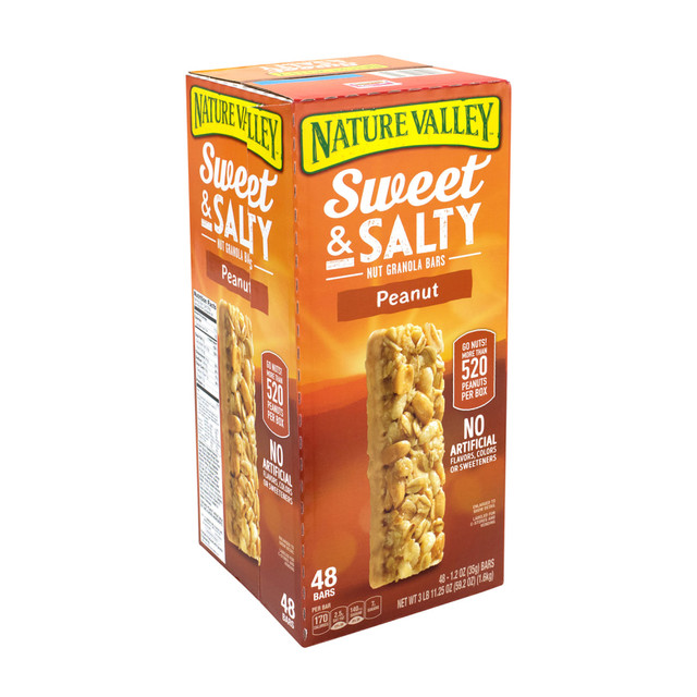 ADVANTUS CORP. 21213 Nature Valley Sweet & Salty Nut Granola Bars Peanut, 1.2 oz, 48 Count