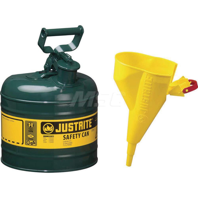 Justrite. 7120410 Safety Can: 2 gal, Steel
