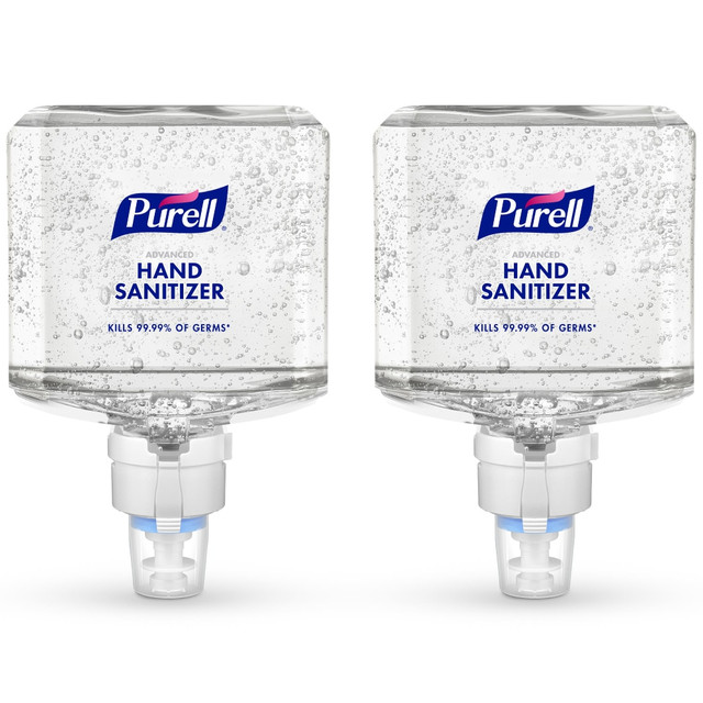 PURELL Advanced Hand Sanitizer Gel with clean scent uses high-quality, dye-free ingredients and is made with nourishing conditioners that are clinically proven to maintain skin health.  Show you care about cleanliness and well-being in your facility with PURELL Advanced Hand Sanitizer Gel refill for the ES8 Dispenser.  Ounce for ounce this hand sanitizer kills 99.99% of most common germs that may cause illness.  Formulated with conditioners that are clinically proven to maintain skin health and keep hands feeling soft and healthy even after multiple uses.  Features a refreshing clean scent.  Equipped with Energy-on-the-Refill technology that eliminates battery changes.  Case Includes: 2 - PURELL Advanced Hand Sanitizer Gel, 1200 mL Refills for the ES8 Automatic Hand Sanitizer Dispenser. ES8 dispensers are sold separately  Cradle to Cradle Gold certified - reduced environmental impact from an overall lifecycle standpoint. Ranked in five tiers: Basic, Bronze, Silver, Gold, and Platinum.  Less harsh chemicals - made with fewer harsh chemicals, or safer chemicals than typical alternatives, helping  reduce your use of and exposure to substances that may be more harmful to your health and the environment.