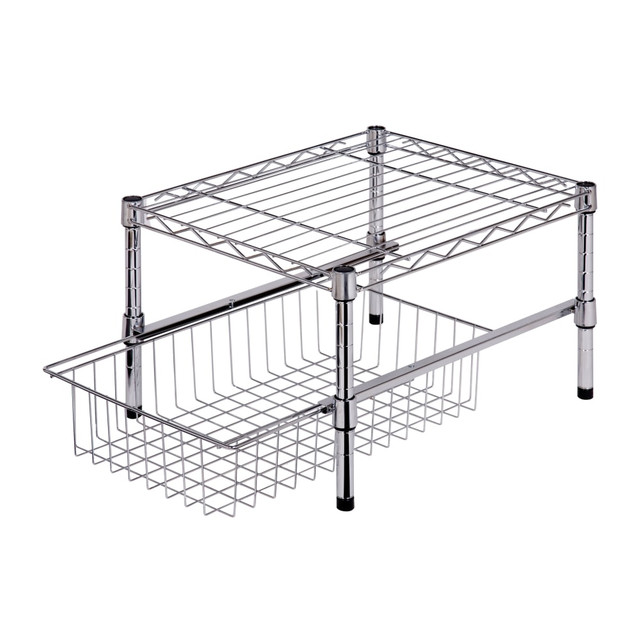 HONEY-CAN-DO INTERNATIONAL, LLC SHF-04058 Honey-Can-Do Under-Cabinet Organizer, Chrome