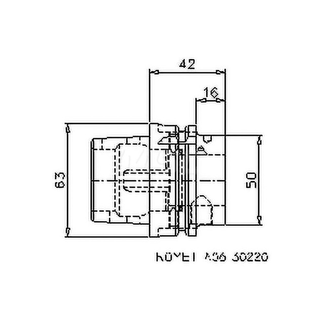 Komet 8420005057 Boring Head Taper Shank: HSK63A, Modular Connection Mount