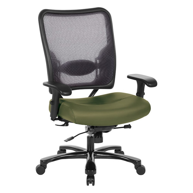 OFFICE STAR PRODUCTS Office Star 75-7A773-R106  75 Series Big & Tall Ergonomic Double AirGrid Back And Custom Fabric Seat Chair, Sage