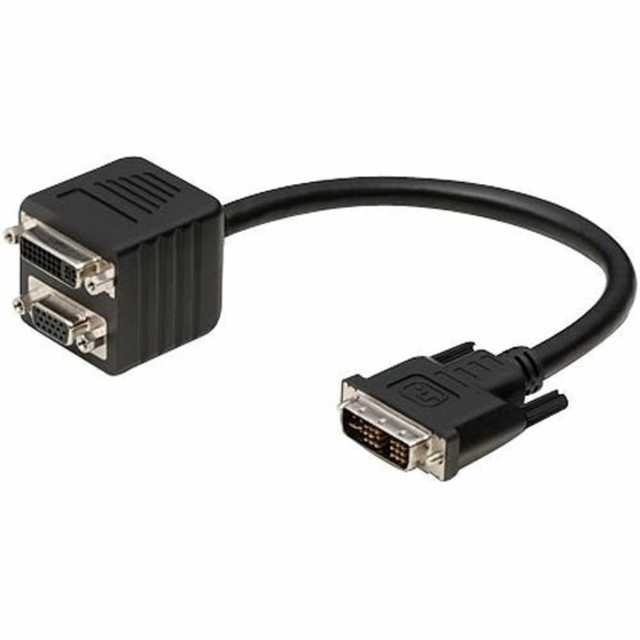 BELKIN, INC. F2E7901-01-DV Belkin Video Cable - DVI Male Video - DVI Female Video, HD-15 Female VGA - 1ft BELKIN, INC. F2E7901-01-DV Belkin Video Cable - DVI Male Video - DVI Female Video, HD-15 Female VGA - 1ft