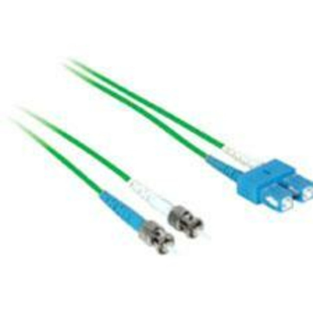 LASTAR INC. C2G 33312 -3m SC-ST 9/125 OS1 Duplex Singlemode PVC Fiber Optic Cable - Green - 3m SC-ST 9/125 Duplex Single Mode OS2 Fiber Cable - Green - 10ft