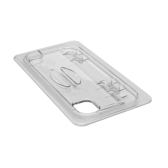 CAMBRO MFG. CO. 30CWLN135 Cambro Camwear GN 1/3 Notched FlipLids, Clear, Set Of 6 Lids