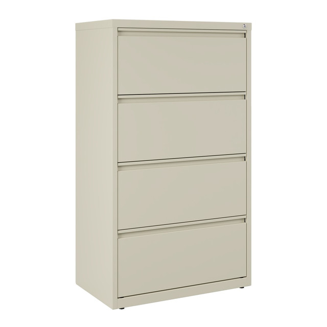 OFFICE DEPOT HID19041 WorkPro 30inW x 18-5/8inD Lateral 4-Drawer File Cabinet, Putty OFFICE DEPOT HID19041 WorkPro 30inW x 18-5/8inD Lateral 4-Drawer File Cabinet, Putty