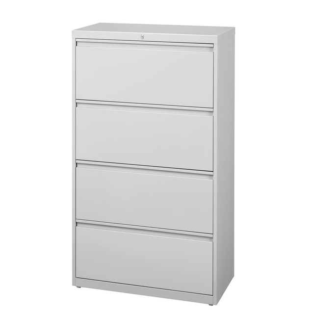 OFFICE DEPOT HID19043 WorkPro 30inW x 18-5/8inD Lateral 4-Drawer File Cabinet, Light Gray OFFICE DEPOT HID19043 WorkPro 30inW x 18-5/8inD Lateral 4-Drawer File Cabinet, Light Gray