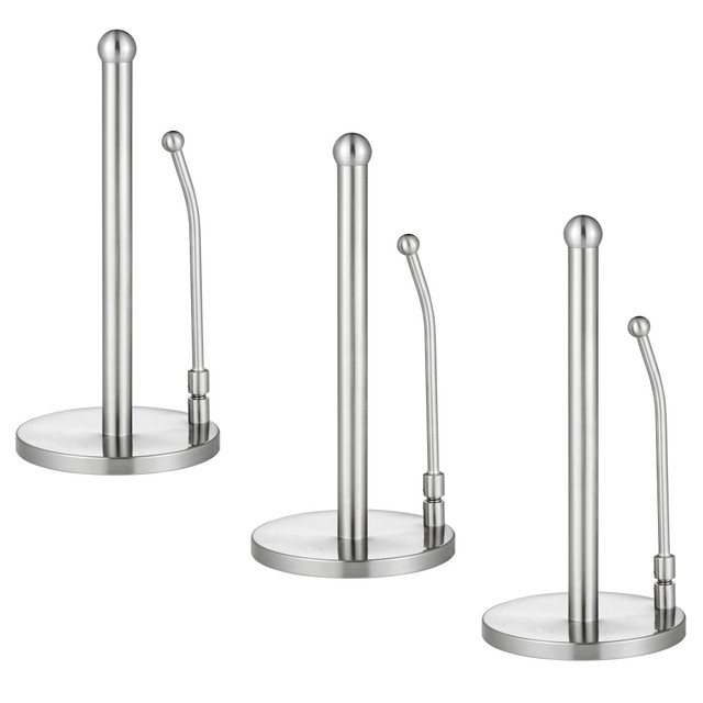 ADIR CORP. Alpine ALP433-01-3PK  Stainless Steel Paper Towel Holders, 14in x 6-3/4in x 6-3/4in, Pack Of 3 Holders