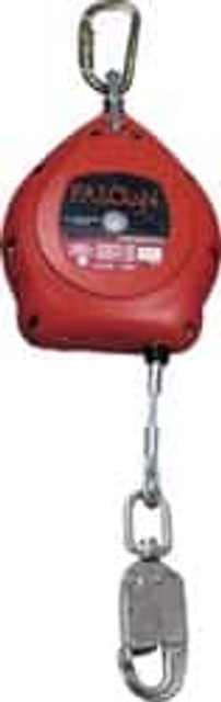 Miller MFS-OGC1-02/20F Self-Retracting Lifeline:  420 lb Capacity,  20.00' Lifeline,  Steel Self-Locking Carabiner