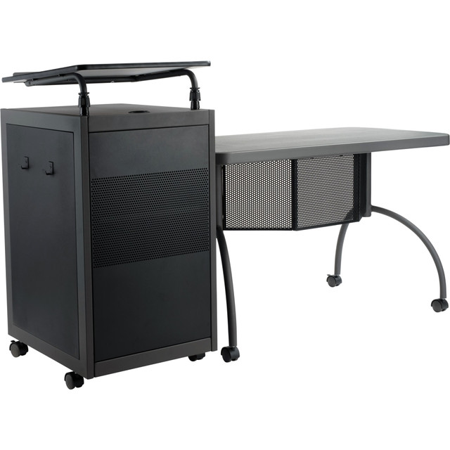 OKLAHOMA SOUND CORPORATION TWP/1 National Public Seating Oklahoma Sound Teachers WorkPod Desk And Lectern Kit, 41inH x 24inW x 68inD, Charcoal Slate OKLAHOMA SOUND CORPORATION TWP/1 National Public Seating Oklahoma Sound Teachers WorkPod Desk And Lectern Kit, 41inH x 24inW x 68inD, Charcoal Slate