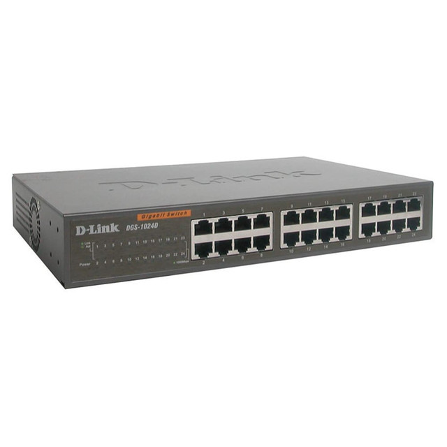D-LINK SYSTEMS USA, INC. DGS-1024D D-Link DGS-1024D 24-Port 10/100/1000 Gigabit Switch D-LINK SYSTEMS USA, INC. DGS-1024D D-Link DGS-1024D 24-Port 10/100/1000 Gigabit Switch