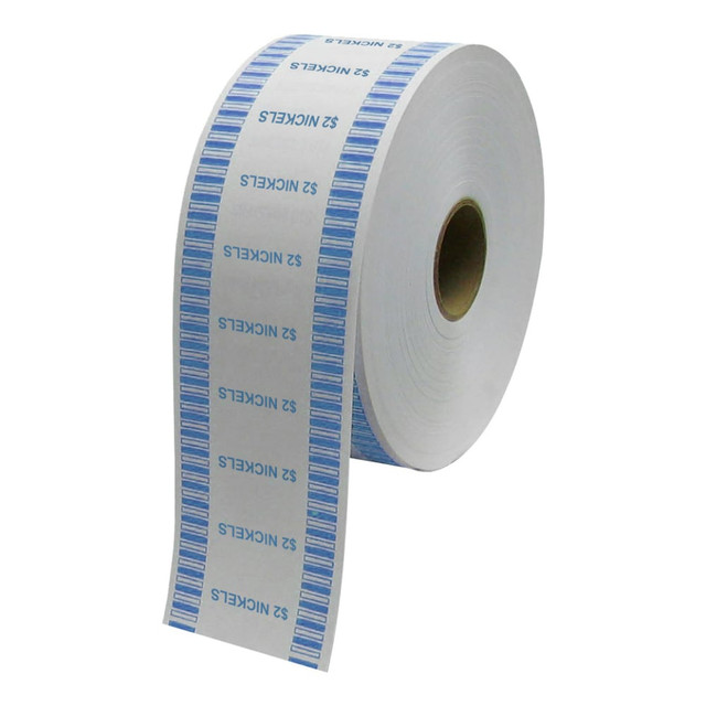 CONTROL, INC. 575035 Control Group Automatic Coin Wraps, Nickels, Blue, 2,000 Wraps Per Roll, Pack Of 8 Rolls CONTROL, INC. 575035 Control Group Automatic Coin Wraps, Nickels, Blue, 2,000 Wraps Per Roll, Pack Of 8 Rolls