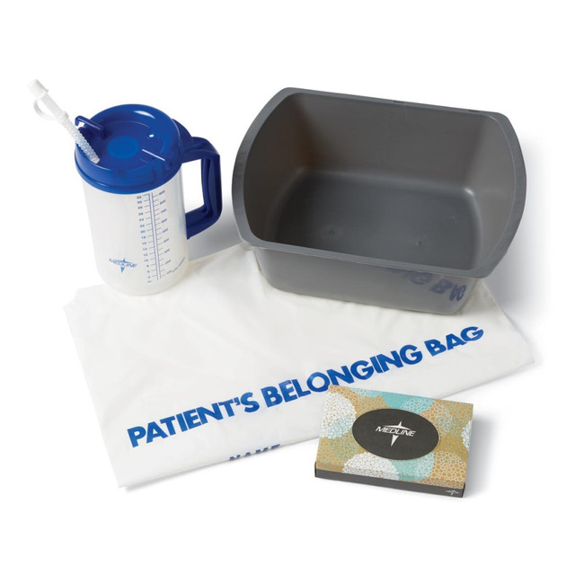 MEDLINE INDUSTRIES, INC. DYKD200COLA3 Medline Admit Kits With Carafes, Multicolor, Pack Of 12 Kits