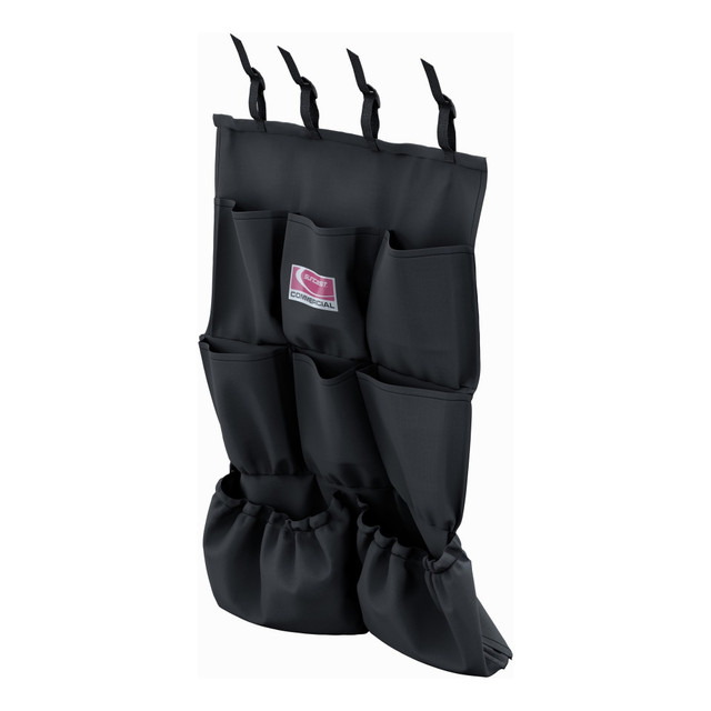 SUNCAST CORPORATION HKCBAG04D Suncast Commercial 8-Pocket Housekeeping Bag, 26-13/16in x 19-1/2in, Black