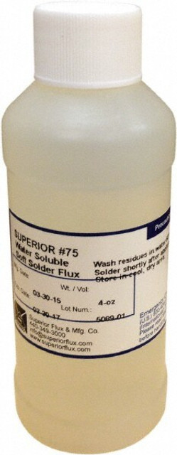 Made in USA 75GP-4OZ Flux & Soldering Chemicals; Container Type: Plastic Container