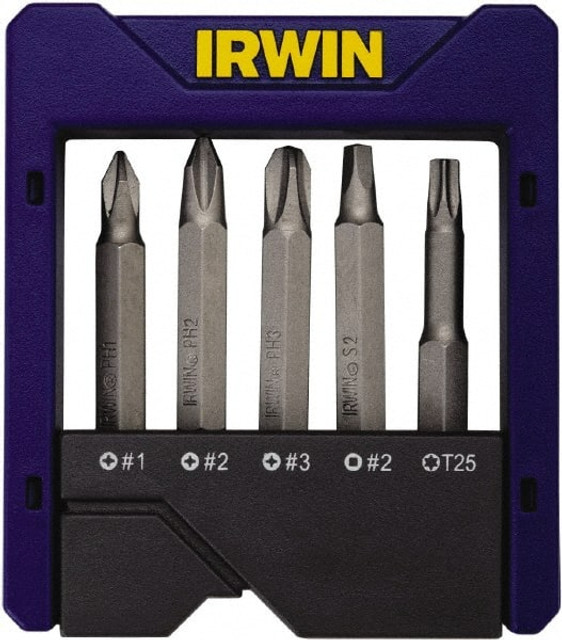 Irwin 1866972 5 Piece, Multi Handle, Power Bit Set