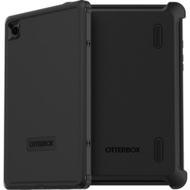 OTTER PRODUCTS LLC 77-88169 OtterBox Galaxy Tab A8 Defender Series Case - For Samsung Galaxy Tab A8 Tablet - Black - Clog Resistant, Drop Resistant, Dirt Resistant, Dust Resistant, Lint Resistant - Polycarbonate, Synthetic Rubber - 10.5in Maximum Scr