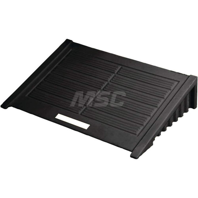 Justrite. 28688 Ramp for 4 Drum Square EcoPolyBlend Spill Control Pallet, 100% recycled polyethylene, Black.