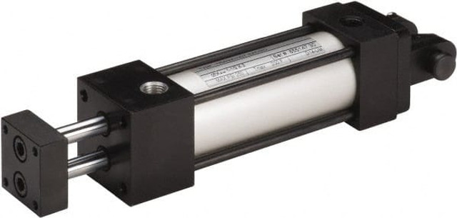 Norgren NB06A-N07-AACM0 Double Acting Rodless Air Cylinder: 1-1/8" Bore, 6" Stroke, 150 psi Max, 1/8 NPT Port, Clevis Mount