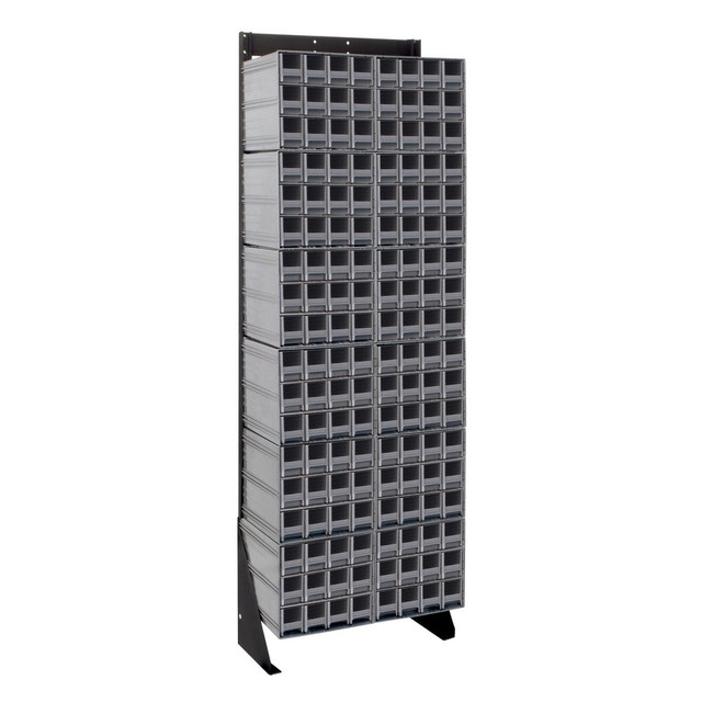 Quantum Storage QIC-170-122GY 144 Bin, Small Parts Interlocking Steel Frame Storage Cabinet Stand