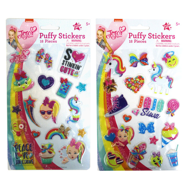 INKOLOGY INC 892-7 Inkology Puffy Stickers, JoJo Siwa, Pack Of 6 Sheets INKOLOGY INC 892-7 Inkology Puffy Stickers, JoJo Siwa, Pack Of 6 Sheets
