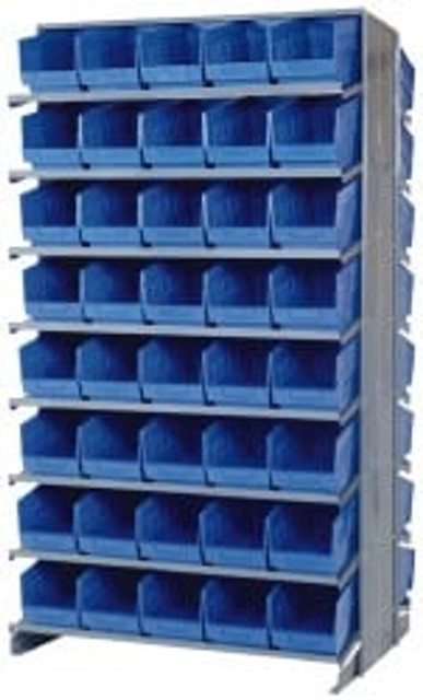 Quantum Storage QPRD-202BL 80 Bin Store-More Sloped Shelving System