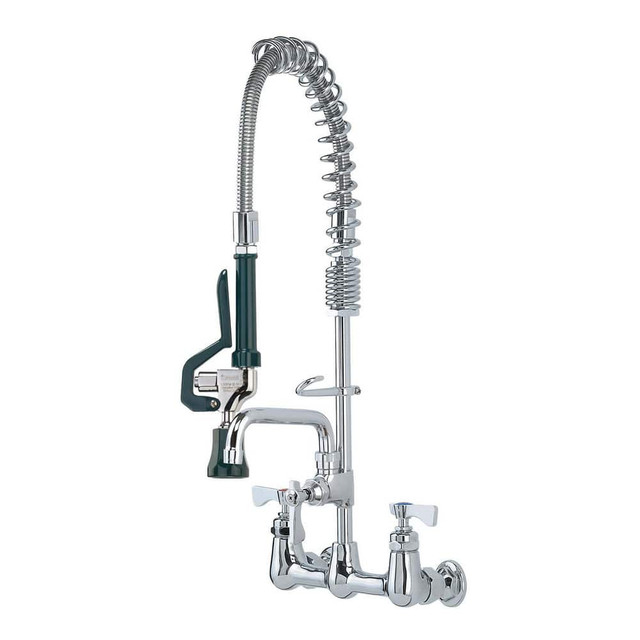 Krowne 18-708L Kitchen & Bar Faucets; Type: Wall Mount Pre-Rinse ; Style: Pre-Rinse ; Mount: Wall ; Design: Wall Mount ; Handle Type: Lever ; Spout Type: Swing Spout/Nozzle