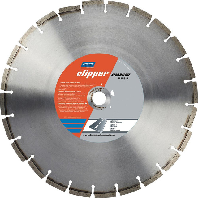 Norton 70184684024 Wet & Dry Cut Saw Blade: 36" Dia, 1" Arbor Hole, 0.187" Kerf Width, 64 Teeth