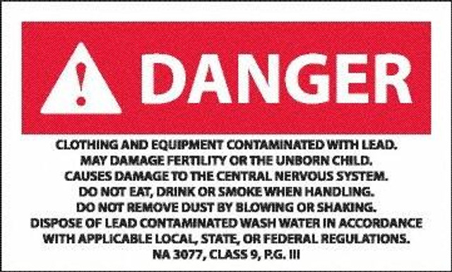 AccuformNMC Hazardous Material Label: 3" High PRD650 AccuformNMC Hazardous Material Label: 3" High PRD650