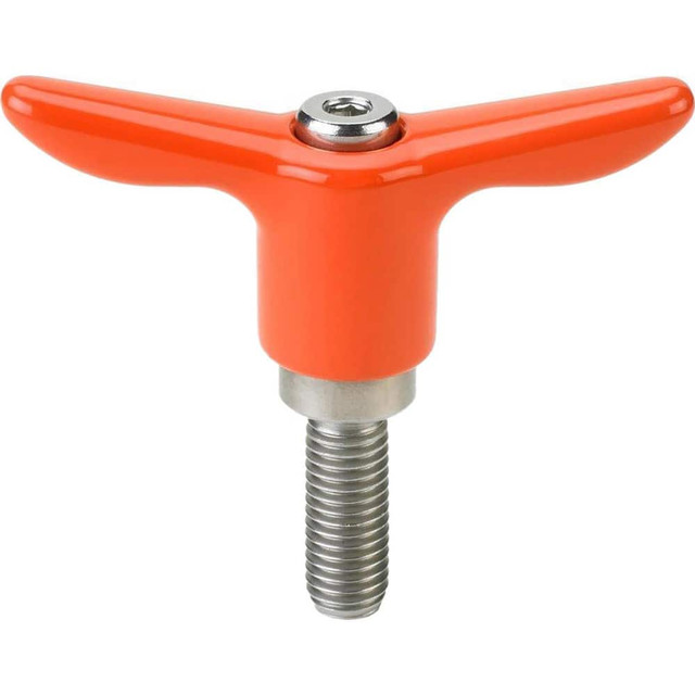 Morton Machine Works THP-424SS-OR Adjustable Clamping Handles; Connection Type: Threaded Stud ; Handle Type: T-Handle ; Mount Type: Threaded Stud ; Handle Length: 92.00 ; Overall Length (mm): 92.00mm ; Handle Material: Stainless Steel