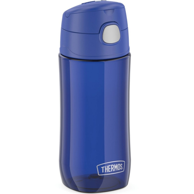 KING-SEELEY THERMOS/THERMOS GP4040BL6 Thermos Kids Plastic Water Bottle with Spout Lid 16Oz - 16 fl oz - Blueberry, Blue - Tritan, Stainless Steel