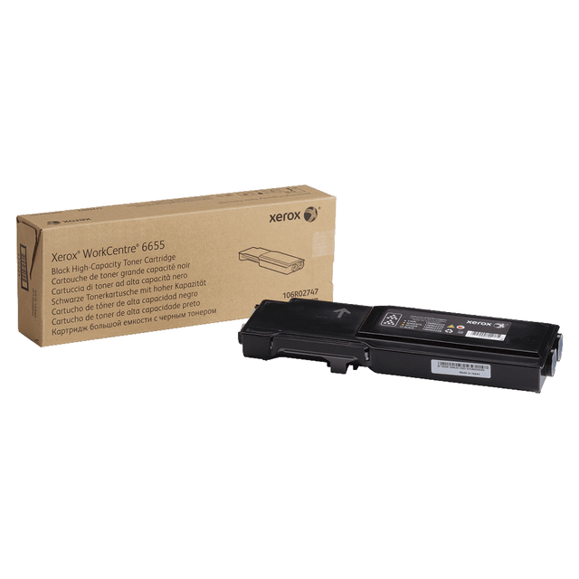 XEROX CORPORATION Xerox 106R02747  6655 Black High Yield Toner Cartridge, 106R02747