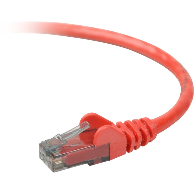 BELKIN, INC. A3L980-06-RED-S Belkin Cat. 6 UTP Patch Cable - RJ-45 Male - RJ-45 Male - 6ft - Red BELKIN, INC. A3L980-06-RED-S Belkin Cat. 6 UTP Patch Cable - RJ-45 Male - RJ-45 Male - 6ft - Red