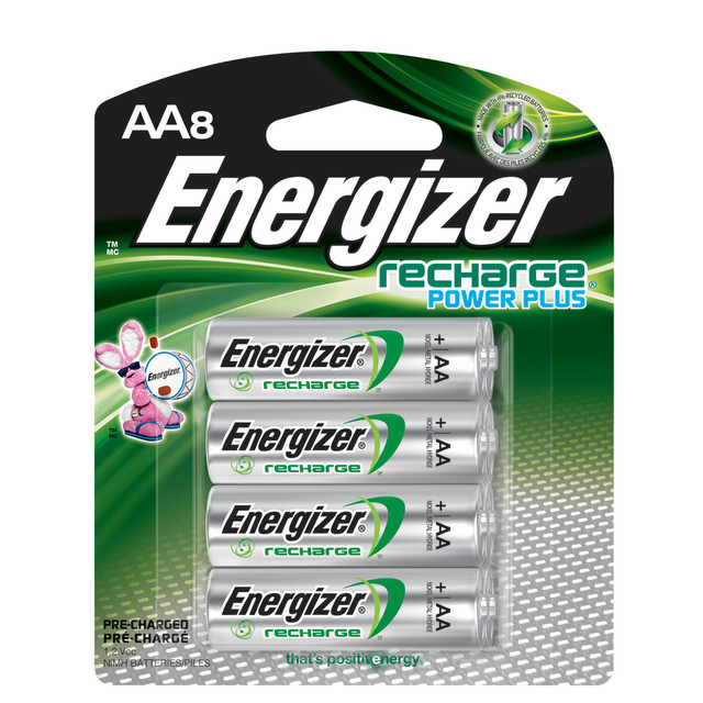 ENERGIZER BRANDS LLC NH15BP-8 Energizer Rechargeable NiMH AA Batteries, Pack Of 8 ENERGIZER BRANDS LLC NH15BP-8 Energizer Rechargeable NiMH AA Batteries, Pack Of 8