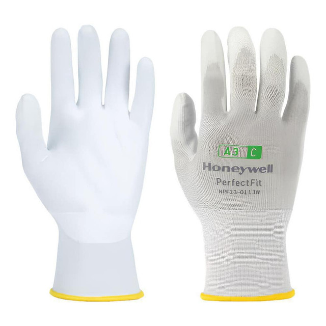 Perfect Fit NPF23-0113W-8/M Cut & Puncture Resistant Gloves; Glove Type: Cut-Resistant ; Coating Coverage: Palm & Fingertips ; Coating Material: Polyurethane ; Primary Material: HPPE ; Gender: Unisex ; Men's Size: Medium